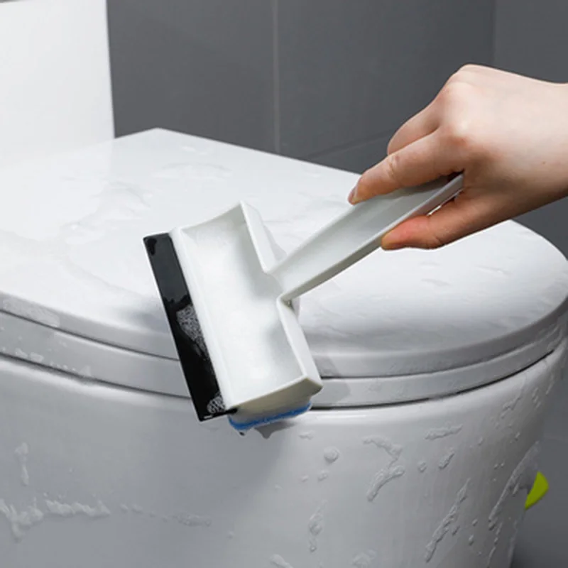 

Japan Multi-function Glass Window Wiper Soap Cleaner Squeegee Mirror Bathroom Wall Cleaning Brush Removable Sponge Brush Head