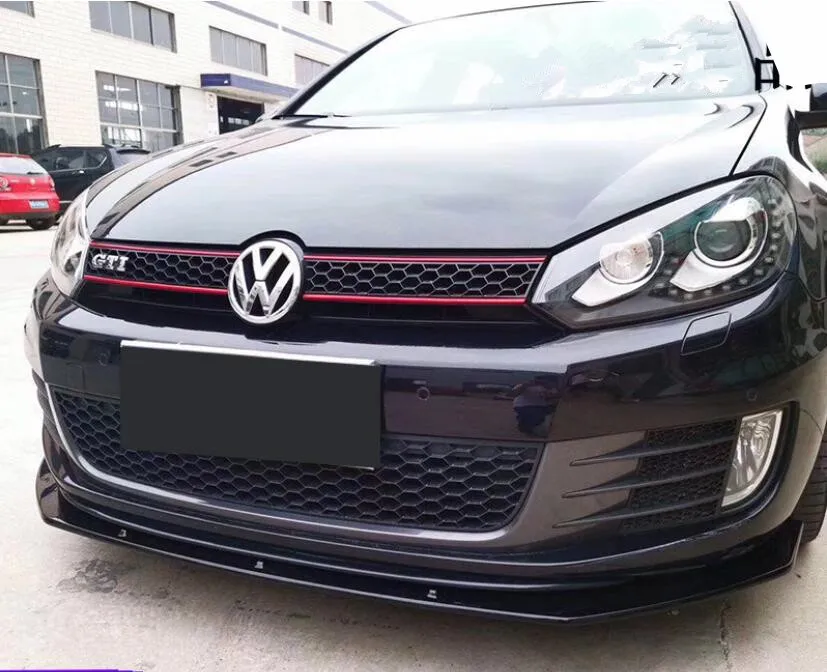 

For Volkswagen GOLF 6 GTI Body kit spoiler 2010-2012 For 6-GTI ABS Rear lip rear spoiler front Bumper Diffuser Bumpers Protector