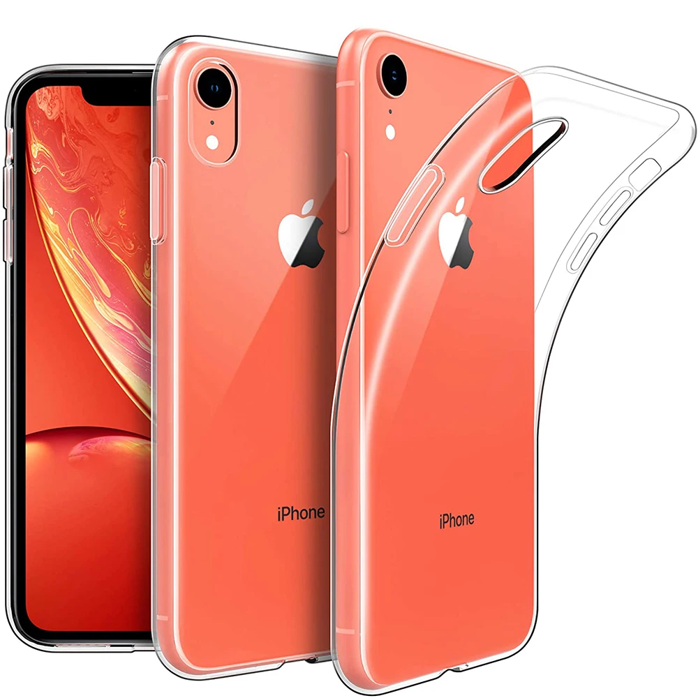 Ультратонкий силиконовый мягкий чехол для Iphone Se 2020 7 8 6s 6 Plus прозрачный