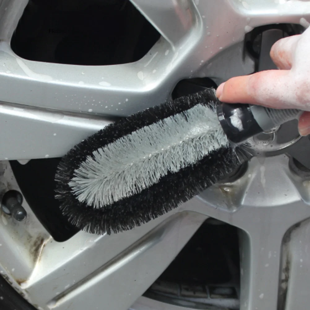 

Auto Rim Scrubber Wheel Brush Tire Brush Car Cleaning Kit Wash Tool Detailing Tyre Rim Brush Auto Cleaning Accessories