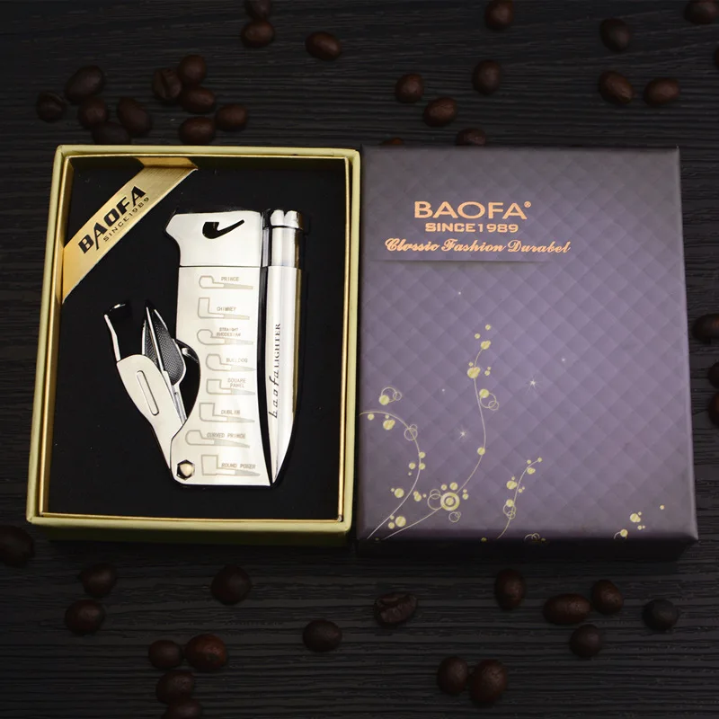 

Multifunctional Metal Torches Lighter Pipe Use Cigarette Tobacco Lighter Inflatable Gas Butane Lighters Smoking Ciggarettes Case