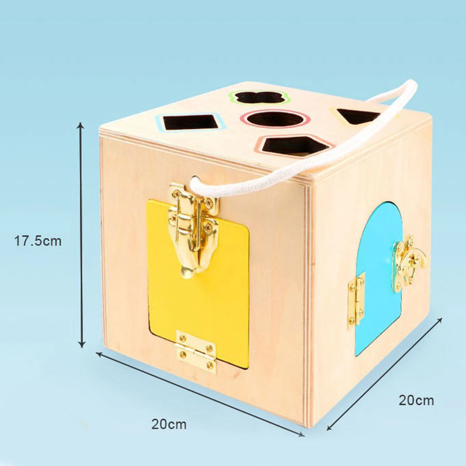 

Wooden Lock Box 4 Different Locks Mechanisms Puzzle Game Matching Game