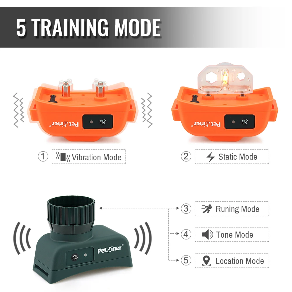 Petrainer 910 500 м водонепроницаемый и Перезаряжаемый дистанционный тренировочный