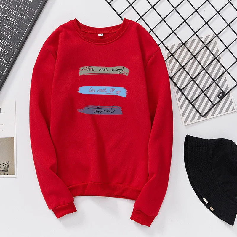 

Plus Size Woman Sweatshirt Fashion Jumper Female Long Sleeve Pullover Hoodies Woman