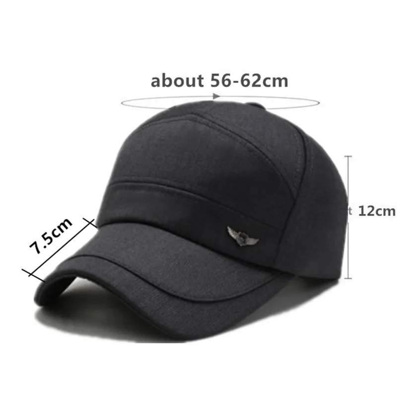 

XdanqinX autumn men's baseball cap cotton caps simple casual sports cap adjustable size brands bone dad's hat men snapback cap