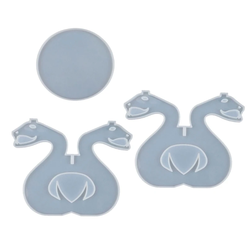 

L5YD DIY Snake Shape Flower Pot Tray Silicone Resin Molds Flower Pot Holder Snake Leg Bracket Resin Casting Mold Craft Tools