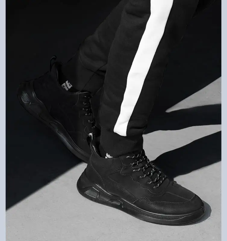 Осенне-зимняя теплая повседневная мужская обувь Youpin из искусственной кожи на