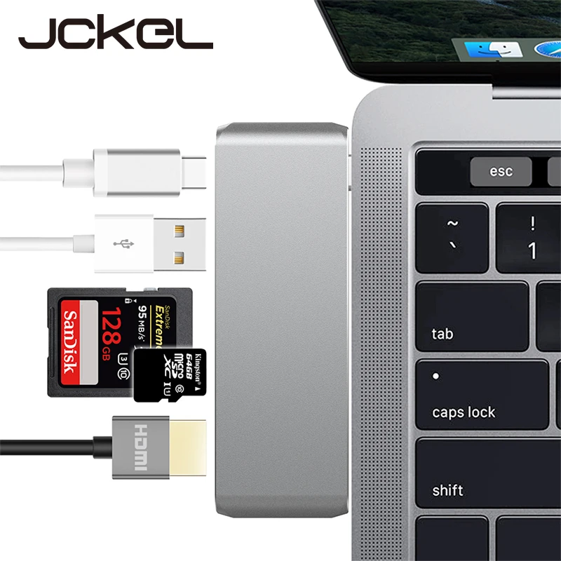 USB Type C 3 1 Hub to HDMI совместимый 4K адаптер для SD карты Dock Dongle Combo слот с зарядкой MacBook
