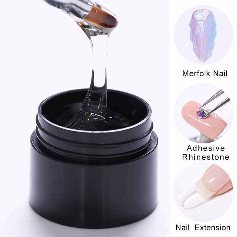 LEMOOC 5g простираются УФ желе строитель палец удлинитель с украшением в виде