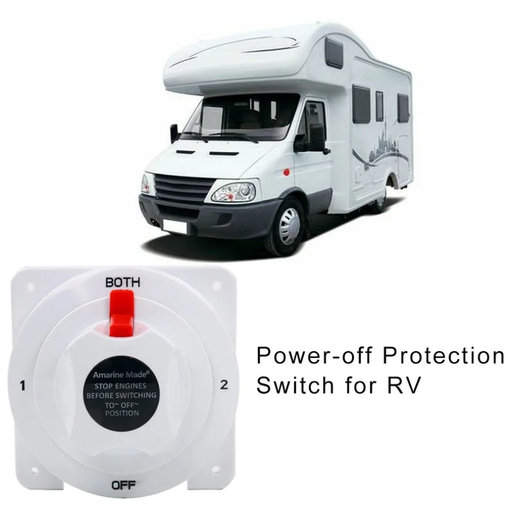 Circuit Breaker Reset Fuse Inverter Battery Selector Switch White Distribution Marine Boat Waterproof Adapter | Автомобили и