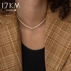 Женское Ожерелье-чокер с жемчугом, с подвеской из бисера