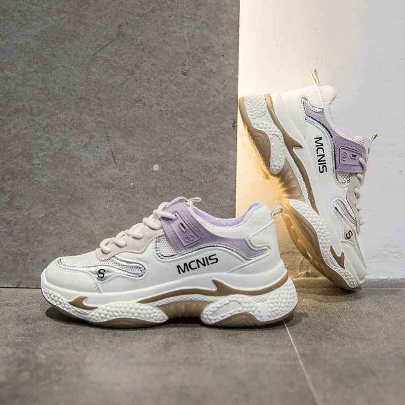 

New Chunky Sneakers Women Fashion Designer Old Dad Shoes Comfortable Female Women's Vulcanize Shoes Ladies Platform Footwear