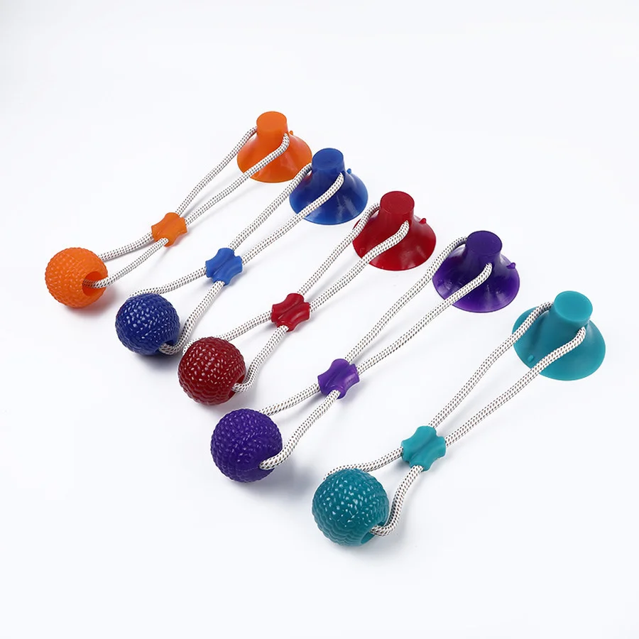 

Dog Toys Pet Puppy Interactive TPR Ball Toys Molar Toy Dog Bouncy Ball Solid Pet Ball Cleaning Chewing Supplies