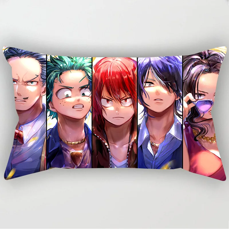 

No pillow core My Hero Academia Midoriya Izuku deku Printed Pillow Cover Kawaii Soft Pillow case Sofa Pillowcase Christmas Gift