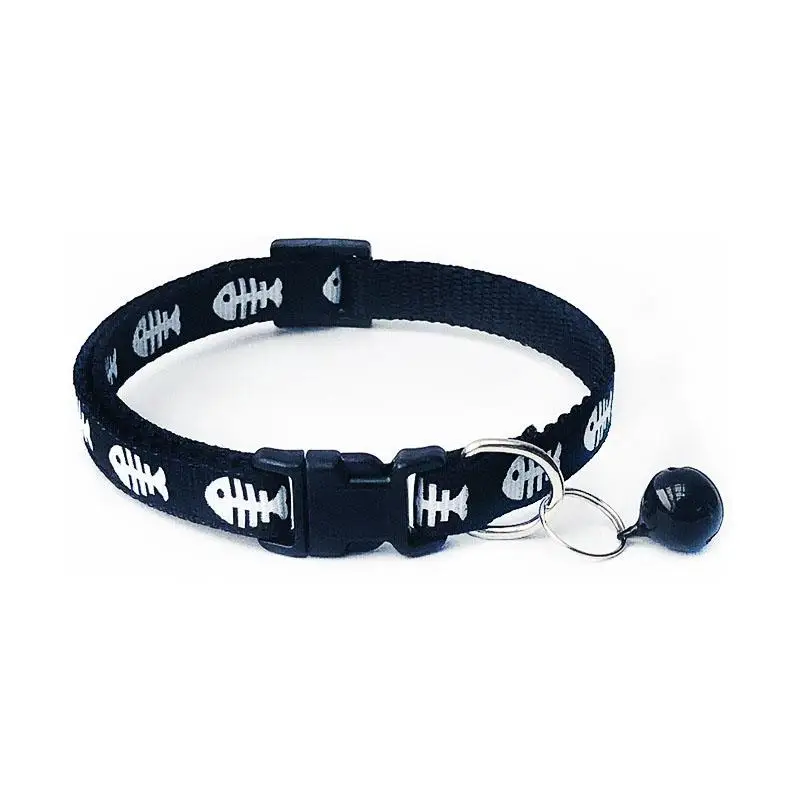 Цветной ошейник для домашних животных ожерелье кошек и кости регулируемый с