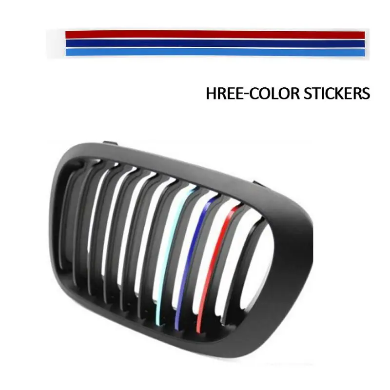 

Colored Stripe Car Sticker Kidney Grille Decal Fits For BMW Series Auto Parts Reflective Decal Decoration Car Accessories