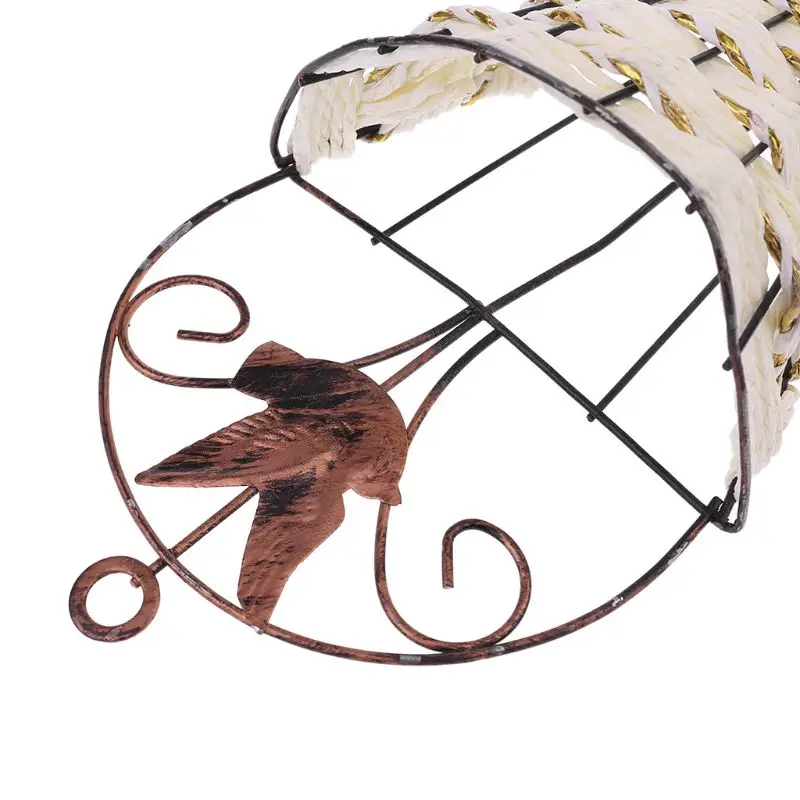 

Rattan Flower Basket Pot Wall Hanging Planter Green Plant Vase Holder Ornament