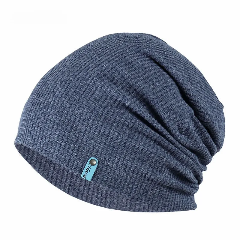 

VISNXGI Unisex Knitted Men Beanie Hat Winter Women Letter Splicing Casual Fashion Autumn Solid Hip-Hop Skullies Bonnet Cap New