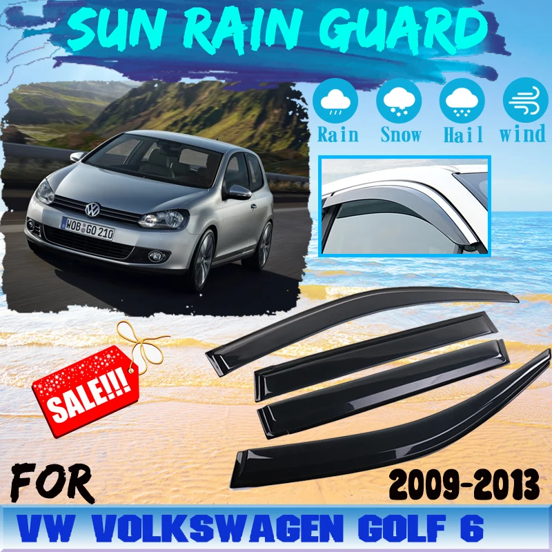 Автомобильная защита от дождя для Volkswagen VW Golf 6 MK6 2009 ~ 2013 5K 2012 оконный козырек ветра