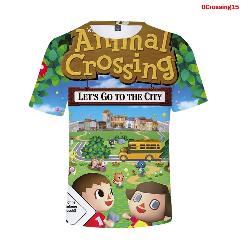 

Animal Crossing Print 3d T Shirt Funny Short Sleeve Women Summer Loose Streetwear Men Trendy Cosplay Animal Crossing Tshirt