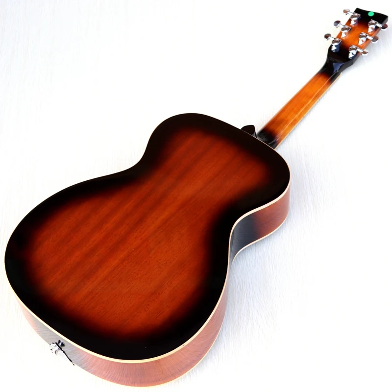 Sunburst цветная одноцветная верхняя часть из красного дерева электрическая эхо Акустическая гитара 41 дюймов высокий Глянец полный размер народная гитара 6 струн эхо гитара