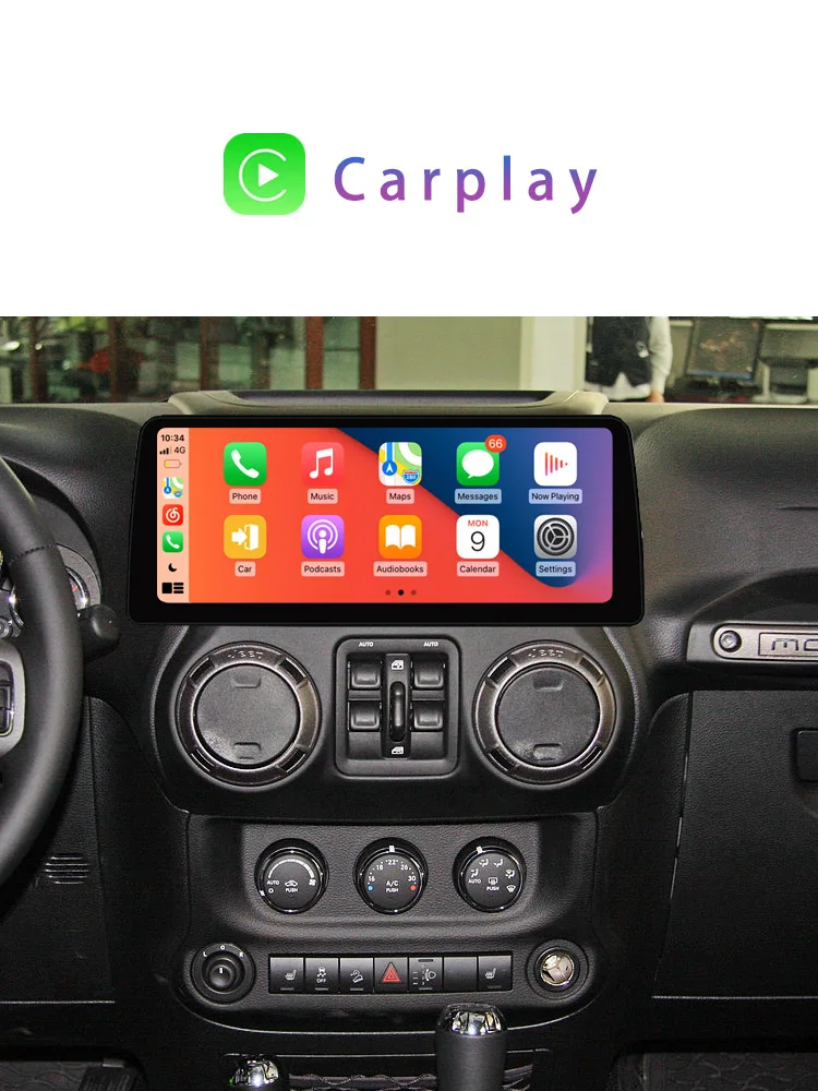 

For JEEP Wrangler 2011-2017 Car GPS Navi Head Unit Android 10.0 6+128G Multimedia Player Auto Stereo Radio Recorder DSP Carplay