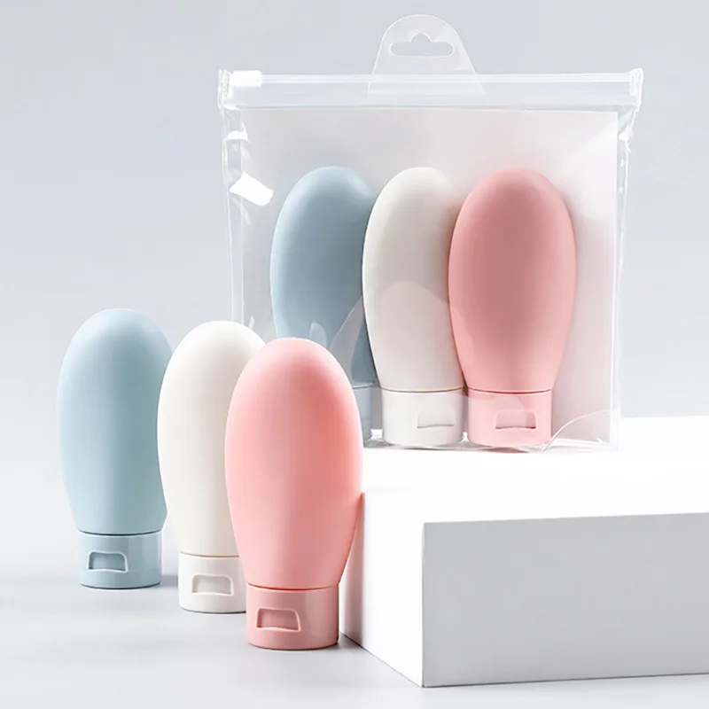 

Refillable Bottle Empty Cosmetic Containers Portable Travel Cosmetic Jar Mini Sub-bottle Lotion Shampoo Pressing Bottle 60ml