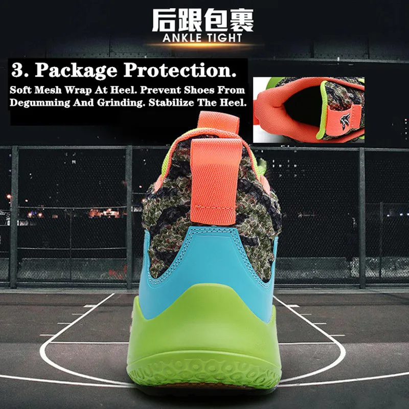 

Basketball Shoes Men 2020 Student High Top Breathable Anti-Slip Rebound Gym Outdoor Sports Shoes Large Size Men's Running Shoes