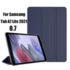 Чехол для Samsung Galaxy Tab A7 Lite 8,7 дюйма, тройной складной чехол-подставка для Samsung Galaxy Tab A7 Lite 8,7 2021