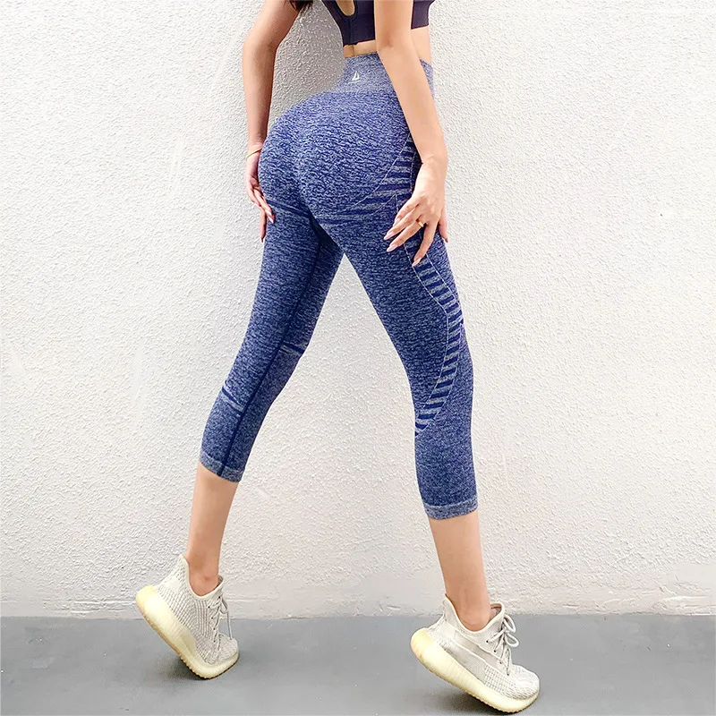 

Seamless Yoga Pants Push-Up Leggings Seven Pants Sports Fitness Yoga High Waist Leggings Anti-Squat Sports Energy Fitness Pants