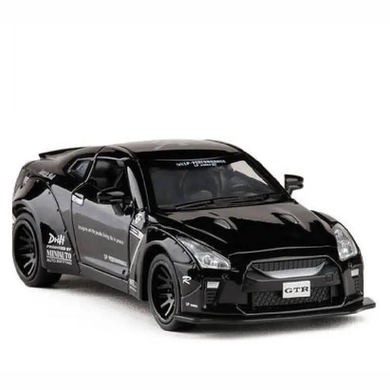 1:32 моделирование Nissan GTR соревнований модель автомобиля из сплава литой под