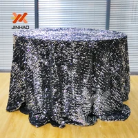 100 flannelette of high quality 120 round sequin tablecloth for wedding