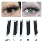 Ресницы Накладные из искусственной норки, матовые, черные, LL +LCLDLU(M)