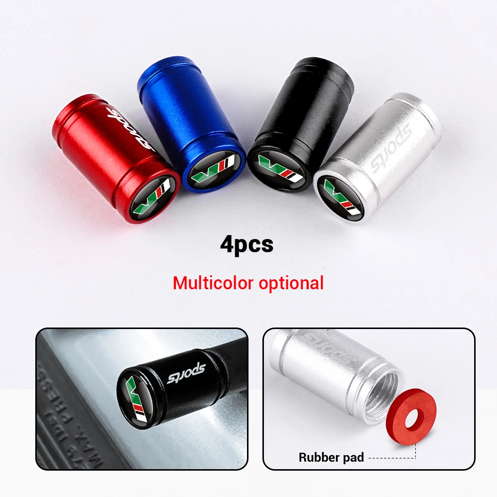 

4PCS VII VRS Emblem Badge Car Styling Wheel Tire Valve Caps For Skoda Octavia Rapid Fabia Superb Kodiaq Scala Karop Kamiq