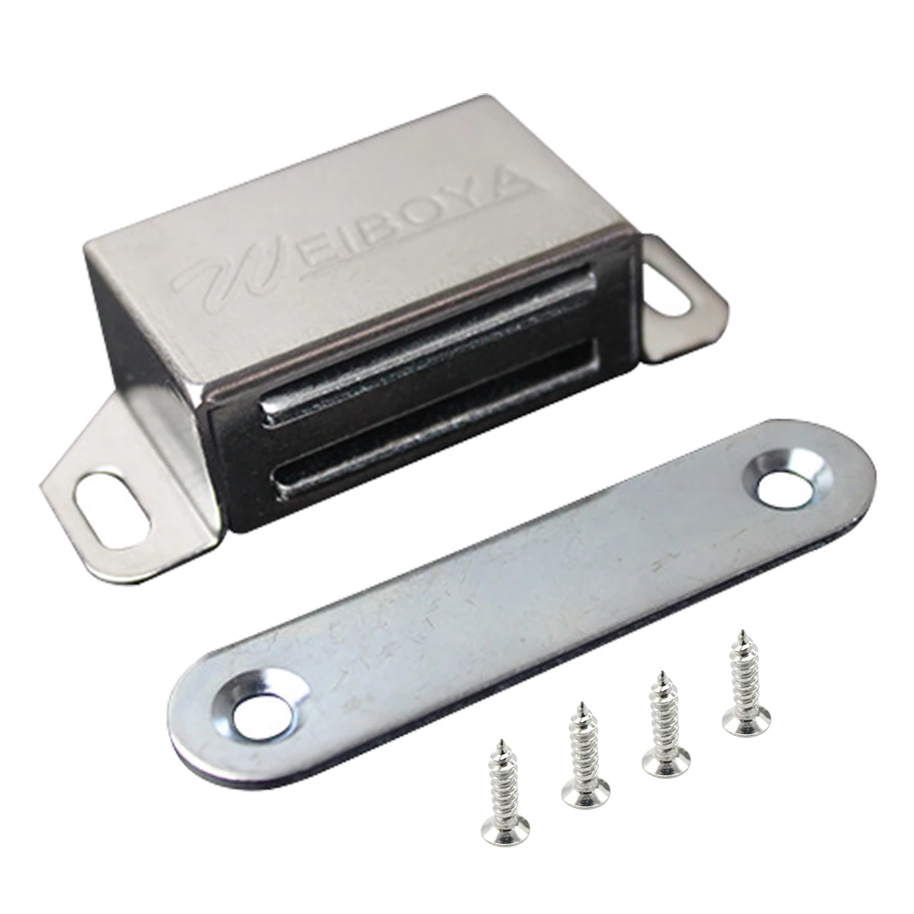 4 шт. сверхмощная защелка для шкафа с винтами магнитным замком кухонной двери