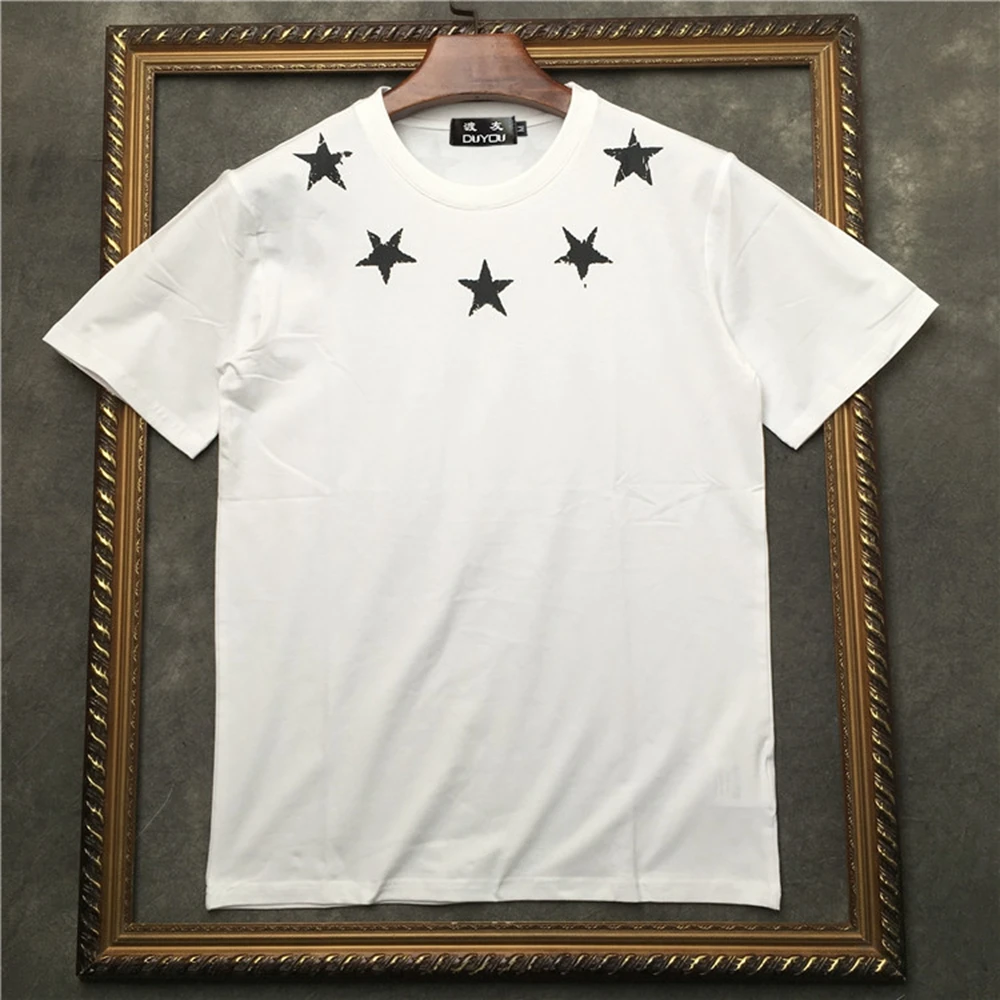 Мужская футболка с коротким рукавом marcelo barrett принтом пентаграммы 4 цвета женские