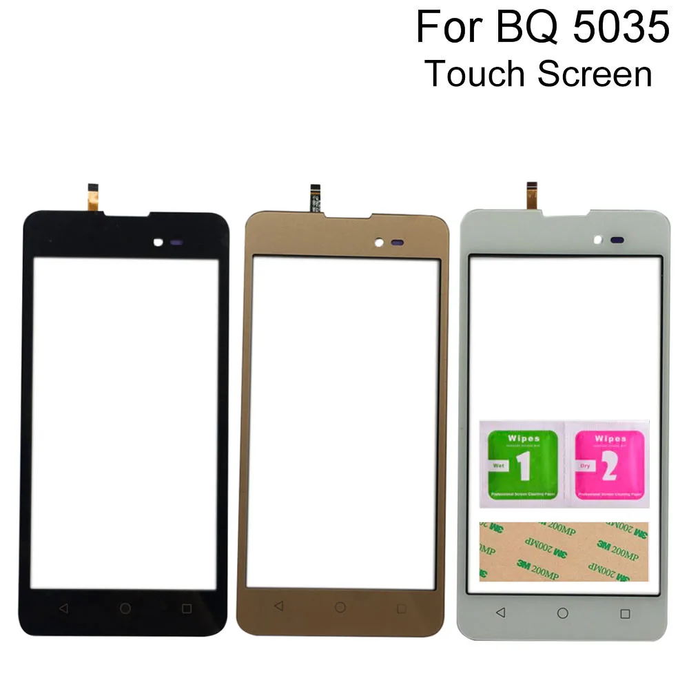 

Мобильный сенсорный экран для BQ BQ-5035 Velvet BQ 5035 BQS 5035 Сенсорная панель дигитайзер экран объектив сенсорные инструменты 3M клейкие салфетки