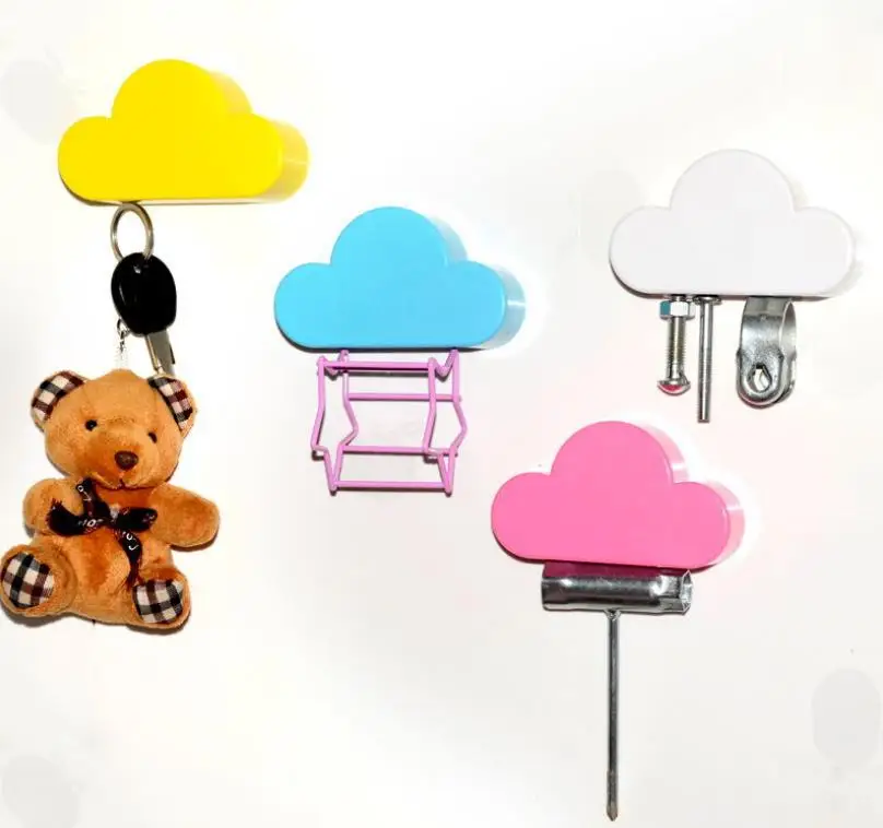 Дешево 100pcs Новые квалифицированные новизны для дома, Белое Облако Форма Магнитный магниты брелок для ключей горячая Распродажа SN3574