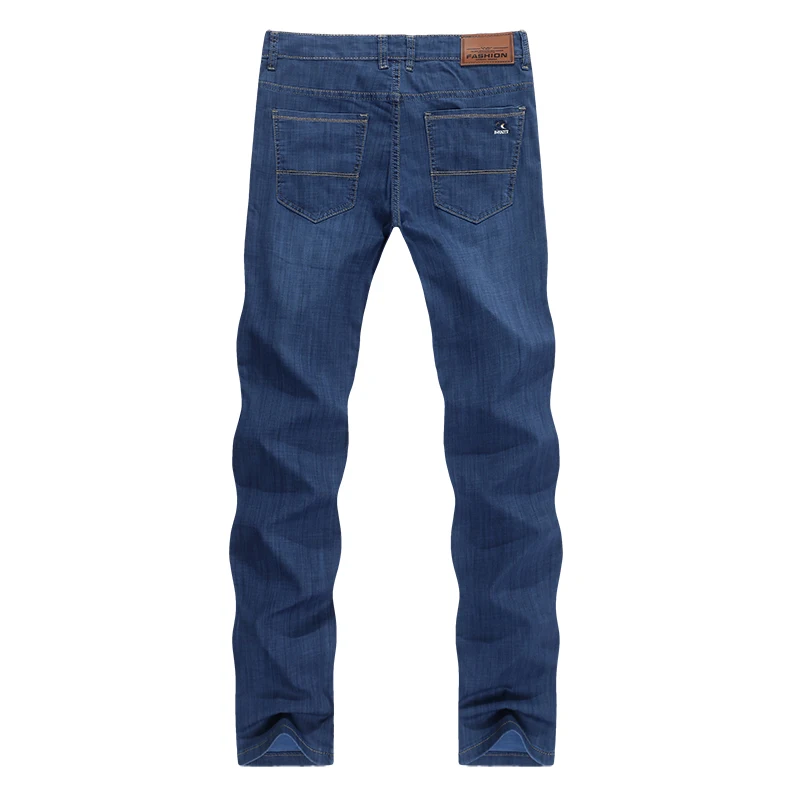 Джинсы мужские ультратонкие классические брюки полной длины деловой стиль