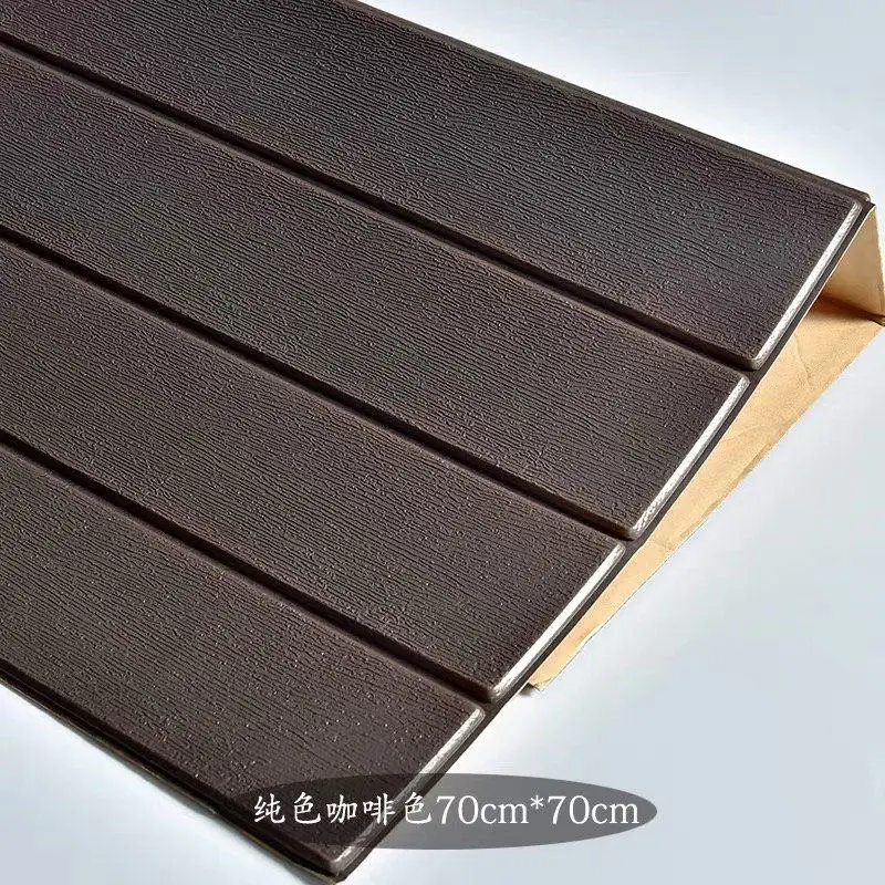 Self adhesive Самоклеющиеся 3D деревянные обои для гостиной ТВ фон настенная юбка пена обои спальня домашний Декор 3D наклейки на стену - Цвет: Self adhesive