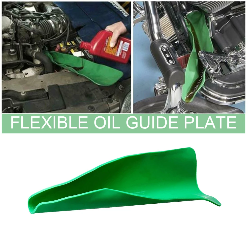 

Flexible Draining Tool Funnel Reusable Flexible Drainage Oil Guide Tool for Car Trucks Motorcycles ATVs Lawn Mowers