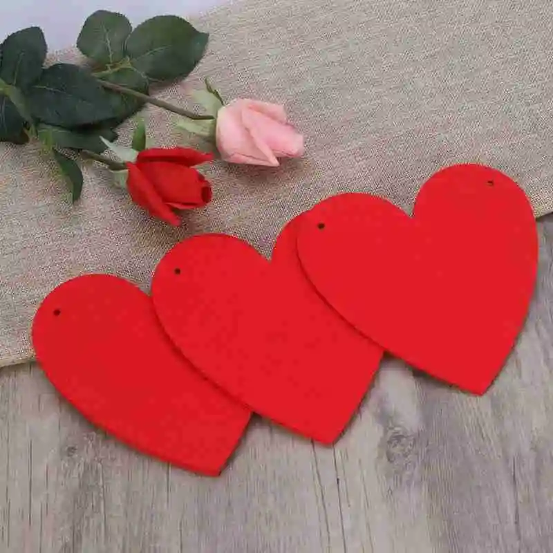 

3 Meters Hanging Decor Red Love Heart Bunting Banners Decorations Wedding DIY Valentines Lovers Birthday Party Day Garland F7O0