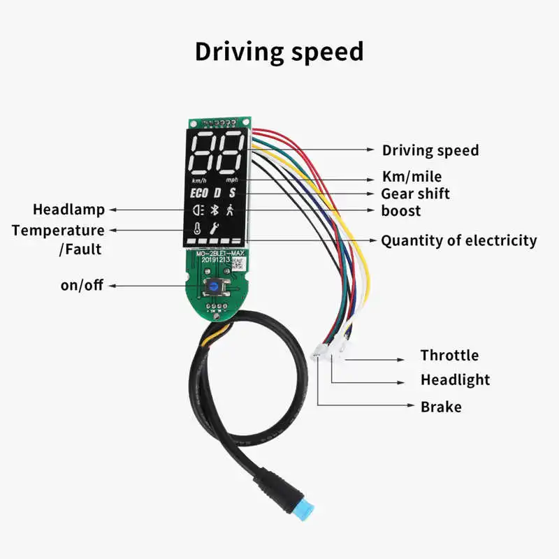 Дисплей приборной панели для электрического скутера с крышкой Ninebot -G30 цифровой