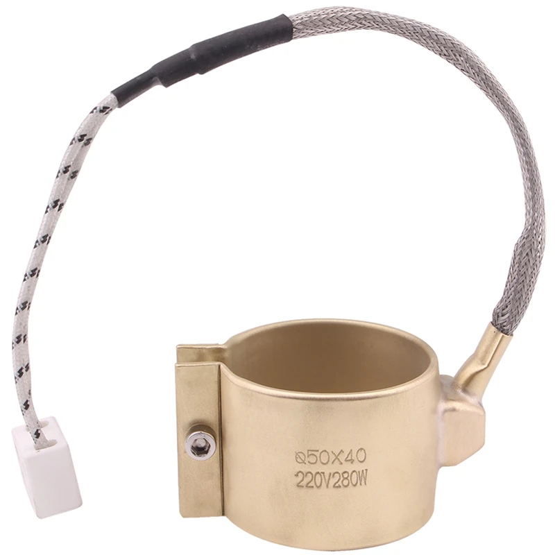 GTBL 220V 280W 50 x 40mm Brass Nozzle Belt Heating elements for Injection Molding Machine | Magnetic Induction Heaters