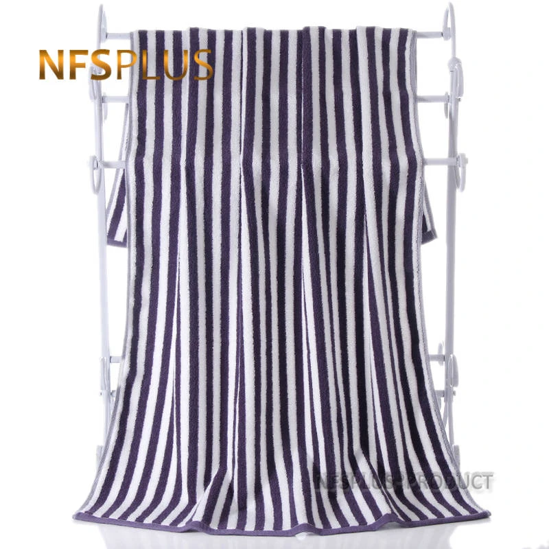 Банное полотенце с геометрическими полосками 100% хлопок банное для рук и лица