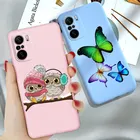 Чехол POCO F3 PocoPhone F3, мягкий силиконовый матовый чехол из ТПУ Для Xiaomi POCO F3 F 3 PRO, бампер с милым мультяшным динозавром