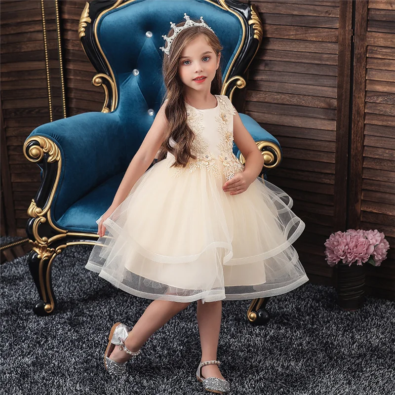 

Girls Summer Dress cosplay Long Ball Gown Evening Dress Kids Dresses Girls Children Prom Princess Party costume Wedding Dress