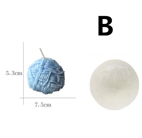 Форма для рождественских свечей силиконовая форма вязания шерстяных цилиндров