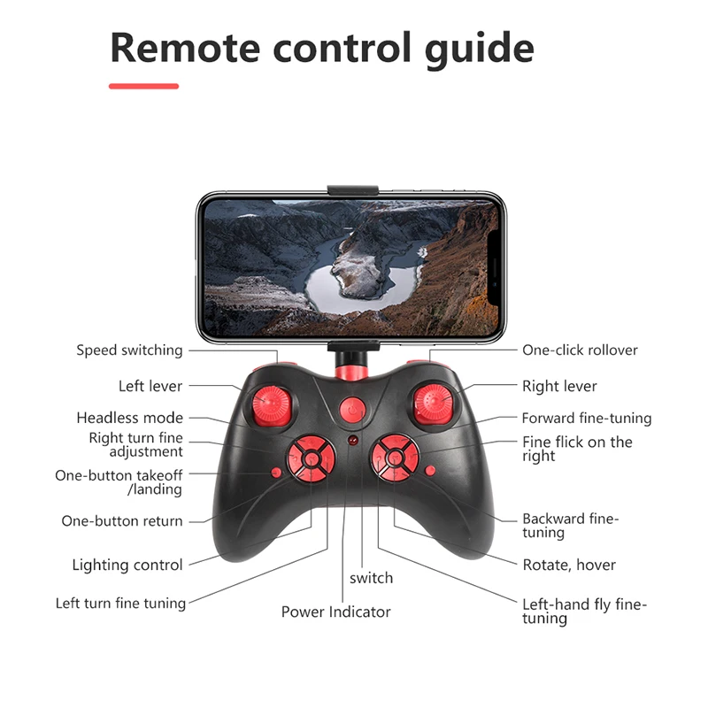 Новый Радиоуправляемый Дрон 4k камера HD RC самолет Wifi fpv с воздушным давлением