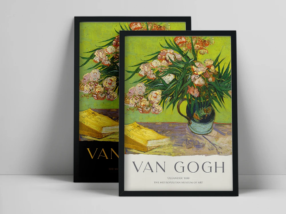 

Famous Vintage Painting Van Gogh Vase Exhibition Canvas Posters and Prints Museum Modern Gallery Wall Art Picture Home Decor